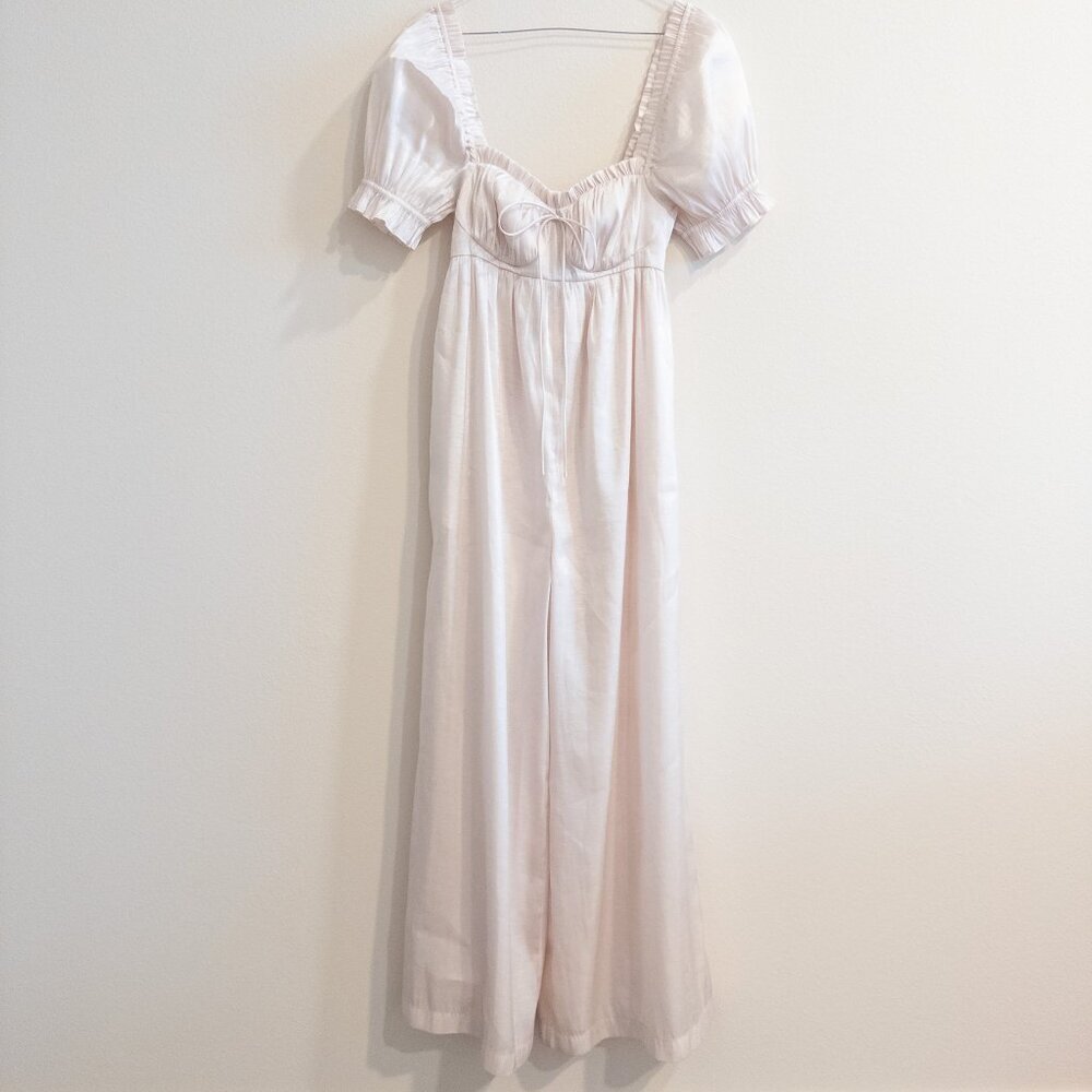 Selkie Seashell Wide Leg Jumpsuit in Pink/Ivory, Size XS - Picture 2 of 9